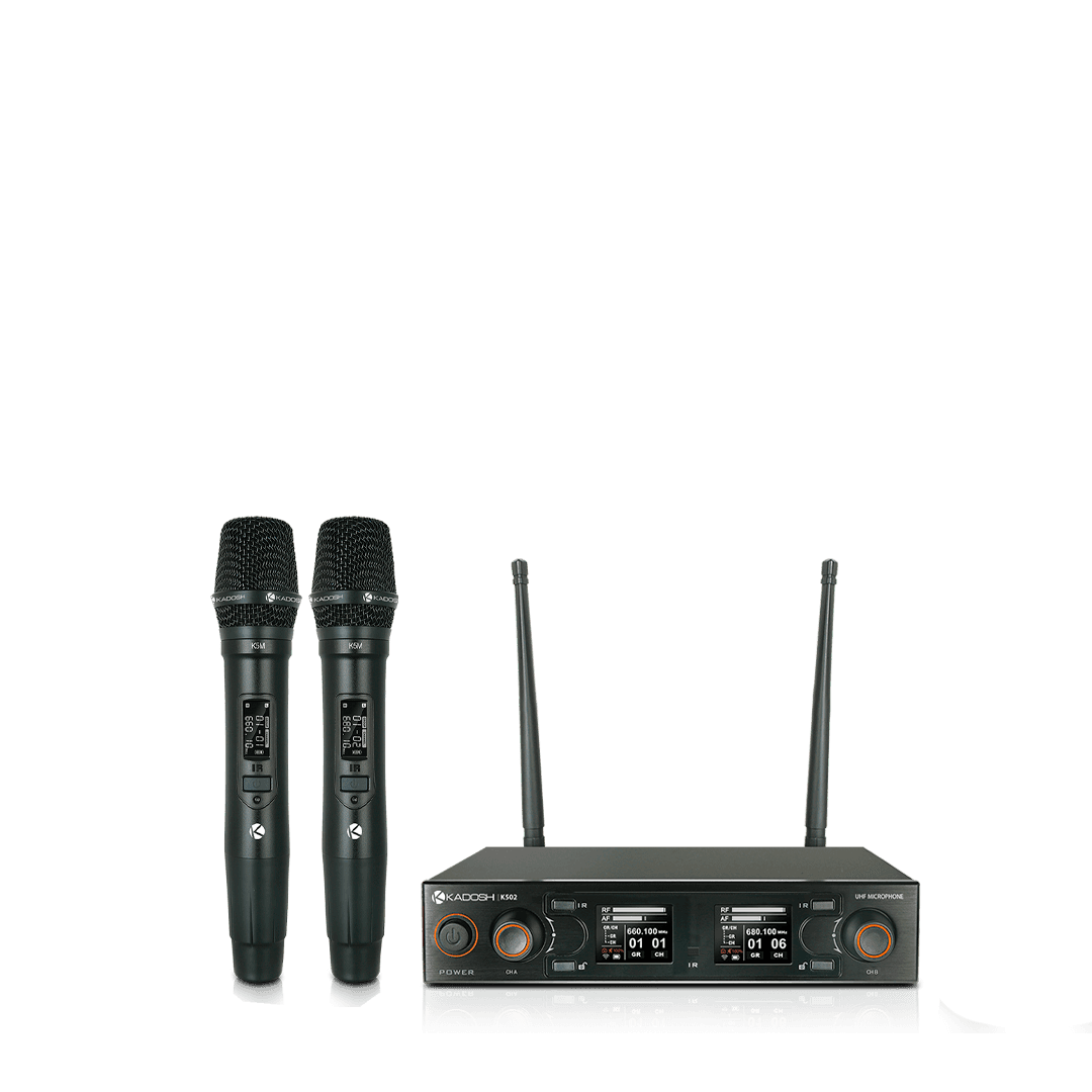 Microfone Sem Fio Kadoshi K200 2M Digital (par) - Áudio para locação