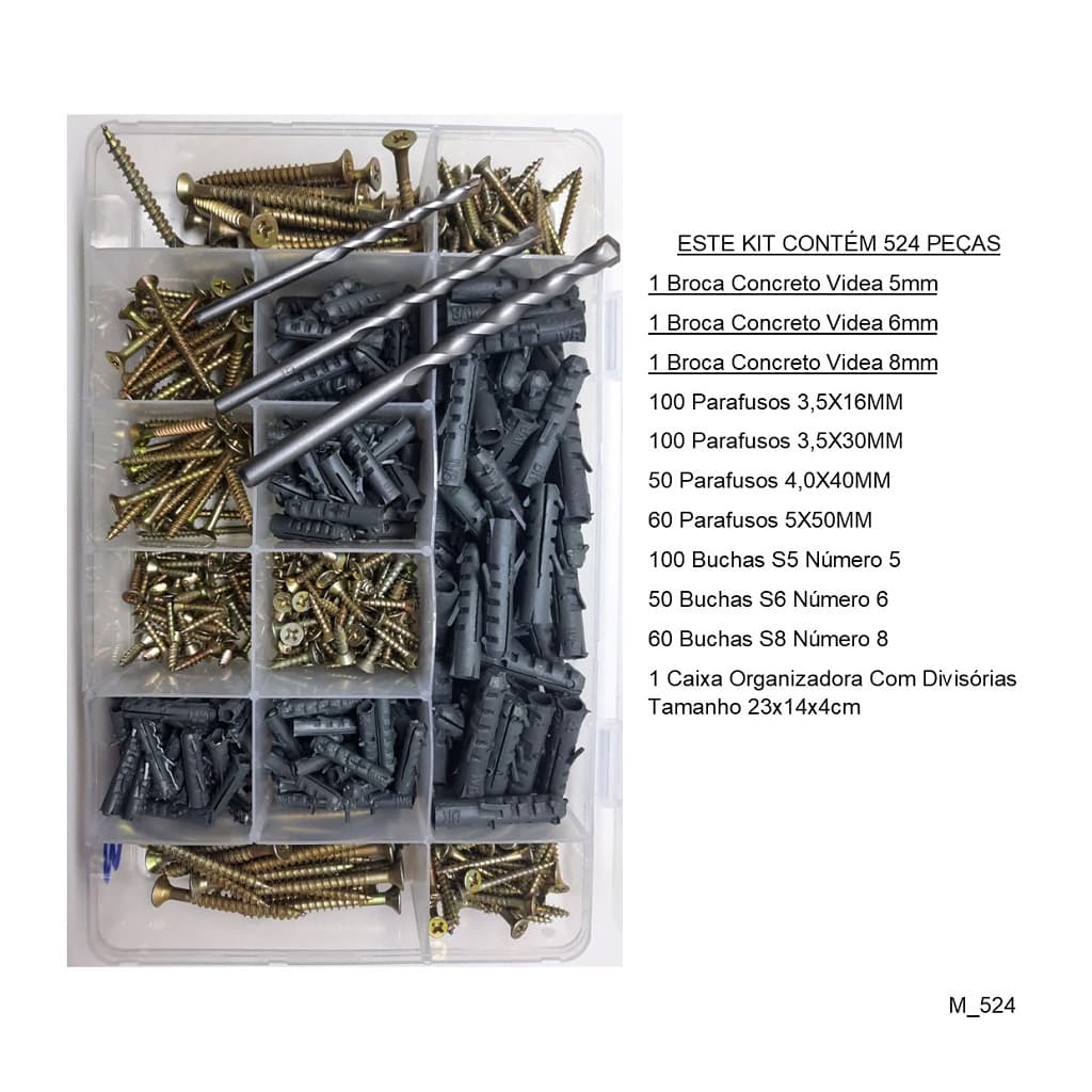 Parafusos Diversos (lote) - Consumíveis para locação